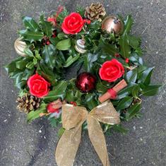 Christmas Holly Wreath